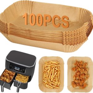 100er Backpapier-Zuschnitte für Heißluftfritteuse – Antihaft & Fettfrei 🔥 Angebot endet bald